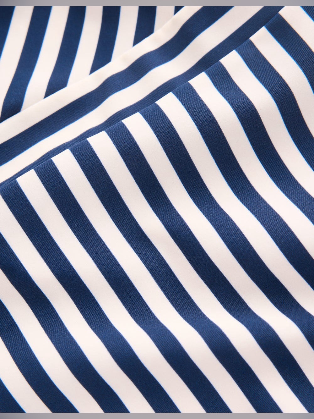 BODEN Women’s Clean Sweetheart Swimsuit Navy and Ivory Stripe Size 8R New - Picture 4 of 10